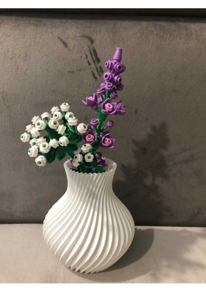 Modern Spiral Tasarımlı 3D Baskı Dekoratif Vazo fırsatları