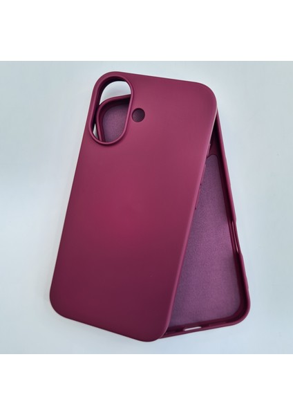 İphone 16 Plus İle Uyumlu İçi Kadife Esnek Silikon Lansman Kılıf