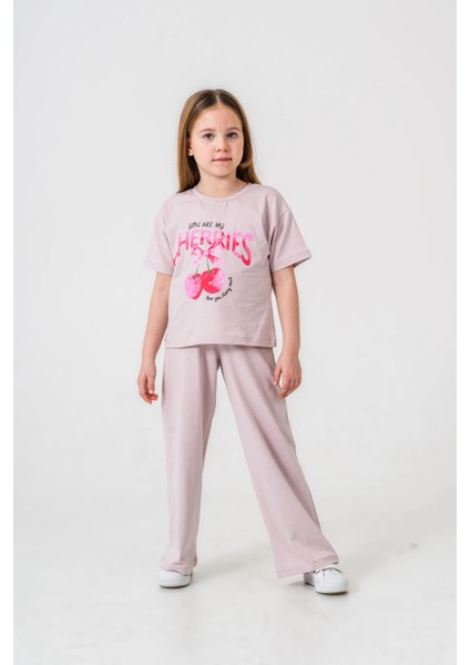 Cherries Baskılı Kız Çocuk Takım 035 fiyatları