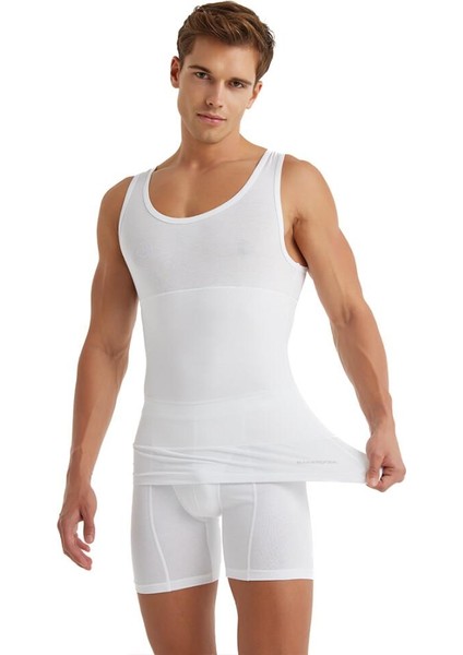 Erkek Korseli Beyaz Atlet 9209 modelleri