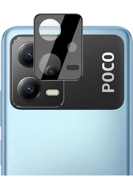 Xiaomi Poco X5 ile Uyumlu Kamera Lens Koruma Halkası Siyah - FC377