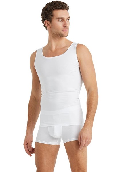 Erkek Beyaz Korseli Atlet 9228 fiyatları