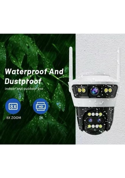 6mp 6k Ultra Hd Blıc 8xzoom Dış Mekan Gece Görüşlü Akıllı Ip Güvenlik Kamerası