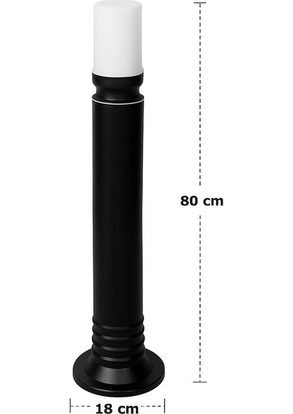 Galata Direk Uzun 80CM Set Üstü Bahçe Yol Garaj Aydınlatma Lambası Zita modelleri