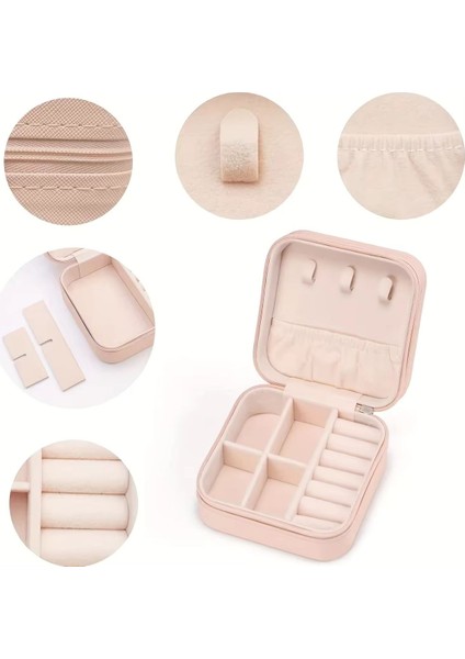 Turkuaz Fermuarlı Takı Organizeri, Seyahat İçin Şık ve Hafif Çanta modelleri