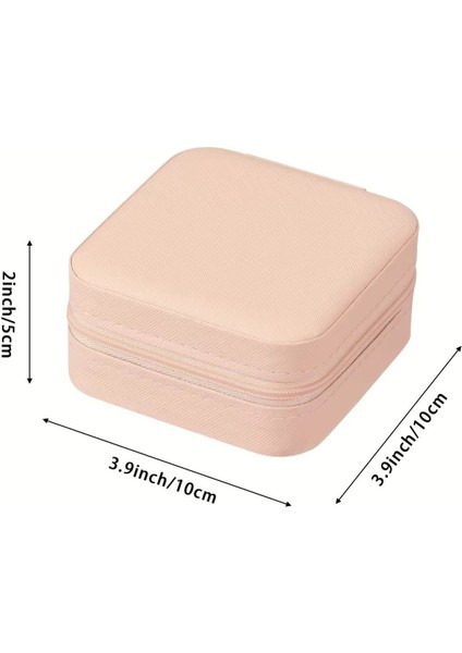 Turkuaz Fermuarlı Takı Organizeri, Seyahat İçin Şık ve Hafif Çanta