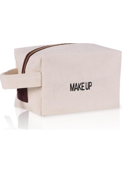 Şık Makyaj Düzenleyici Çanta, 24x11x15 cm, Bej Renk, Pratik ve Kullanışlı Tasarım fiyatları