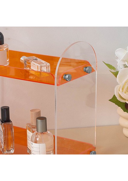 Şeffaf ve Turuncu 2 Katlı Çok Amaçlı Düzenleyici, Pratik Kullanım Kolaylığı Sağlar fiyatları
