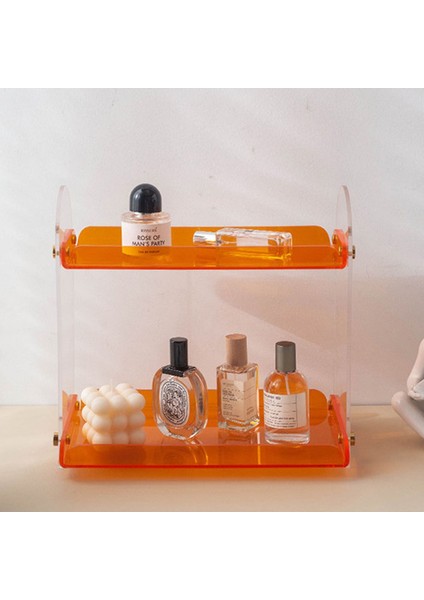 Şeffaf ve Turuncu 2 Katlı Çok Amaçlı Düzenleyici, Pratik Kullanım Kolaylığı Sağlar fırsatları