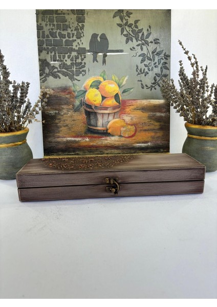 Kahverengi Ahşap Takı ve Düzenleyici Kutu, Şık ve Kullanışlı Hediye Seçeneği fırsatları