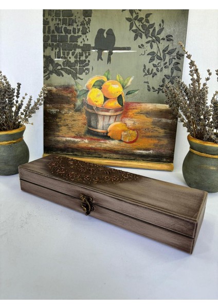 Kahverengi Ahşap Takı ve Düzenleyici Kutu, Şık ve Kullanışlı Hediye Seçeneği