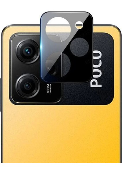 Xiaomi Poco X5 Pro ile Uyumlu Kamera Lens Koruma Halkası Siyah - FC377