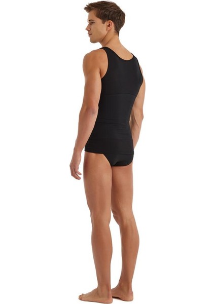 Erkek Korseli Siyah Atlet 9209