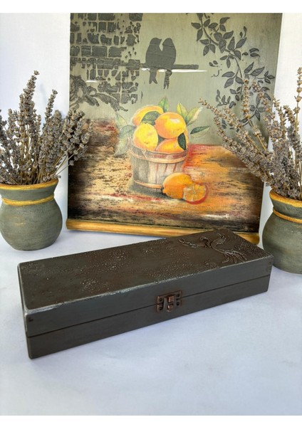 Grili Ahşap Takı ve Aksesuar Düzenleyici Kutu, Şık ve Kullanışlı Tasarım