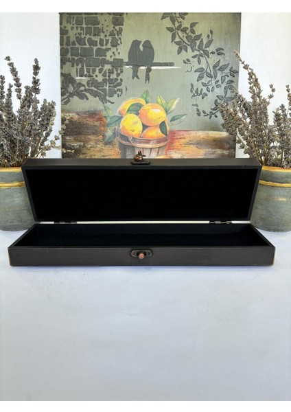 Şık Ahşap Takı ve Eşyalar Düzenleyici Kutusu, Siyah modelleri