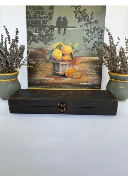 Şık Ahşap Takı ve Eşyalar Düzenleyici Kutusu, Siyah fırsatları