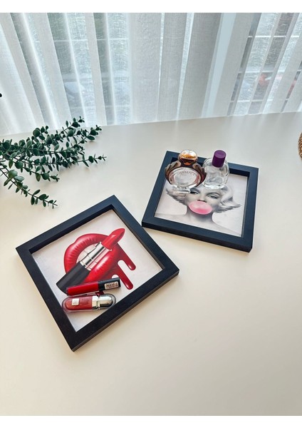 Renkli 2'li Makyaj Masası ve Pano Düzenleyici Set