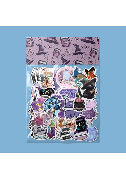 Cadı Büyü Sticker Paketi -Bullet Journal - Ajanda - Planner - Defter - Laptop Etiket Çıkartma Çok Renkli 10 x 15 Paket Boyutu 3 x 5 cm Stickerlar Paket Içeriği 25 Adet Dadi Ramba Sticker