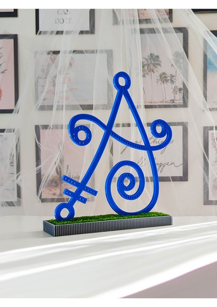 Kişiye Özel Mavi Harf Takı Organizer - Bioplastik, Pratik ve Şık Tasarım modelleri