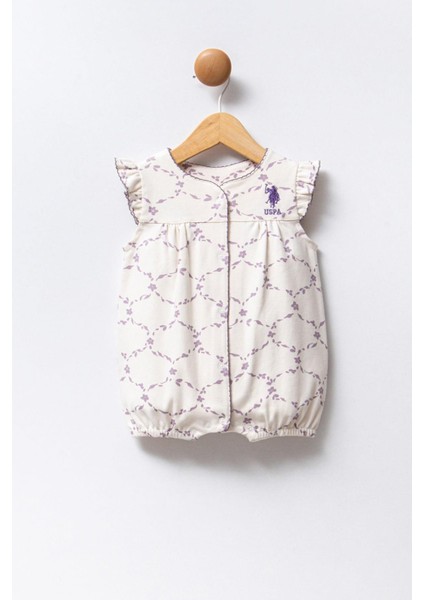 %100 Pamuk / %100 Cotton Kız Bebek Tulum