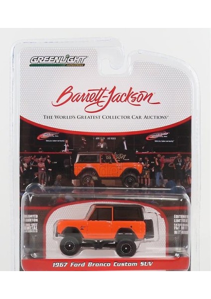 Ford Usa Bronco Custom Suv 1967 1/64 Model Araba