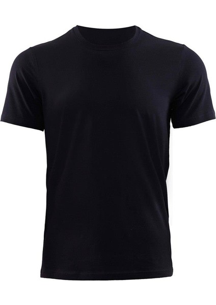 Erkek Aura Siyah Kısa Kol T-Shirt 9506