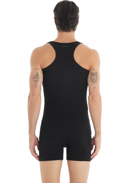 Sporcu Fitilli Kaşkorse Siyah Atlet 9340 fiyatları