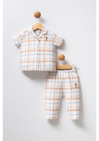 U.s.polo Kız Bebek Pijama Takımı, %100 Pamuk / %100 Cotton