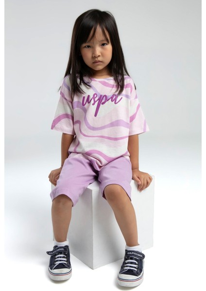 U.s. Polo Assn Kids Kız Çocuk Kapri Takım, %100 Pamuk