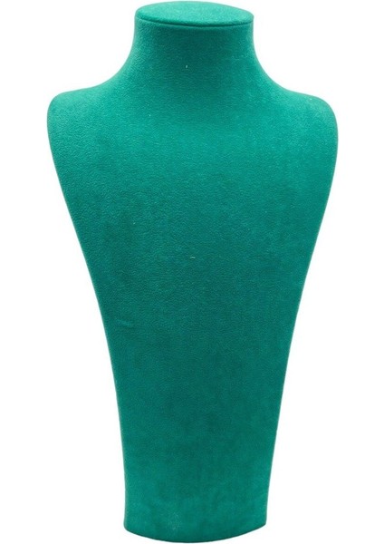 Yeşil Renkli 40 cm Kolye Mankeni Takı Standı, Şık ve Kullanışlı Takı Düzenleyici