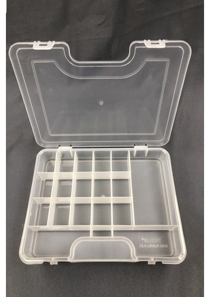 Şeffaf ve Şık Plastik Takı Düzenleyici, Gri Renk Seçeneğiyle Kolay Kullanım