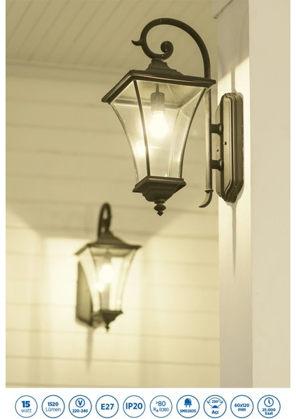 RTL01115 Rother A60 LED Ampul 15W E27 1520 Lümen 4500K Gün Işığı - Enerji Tasarruflu Ampul