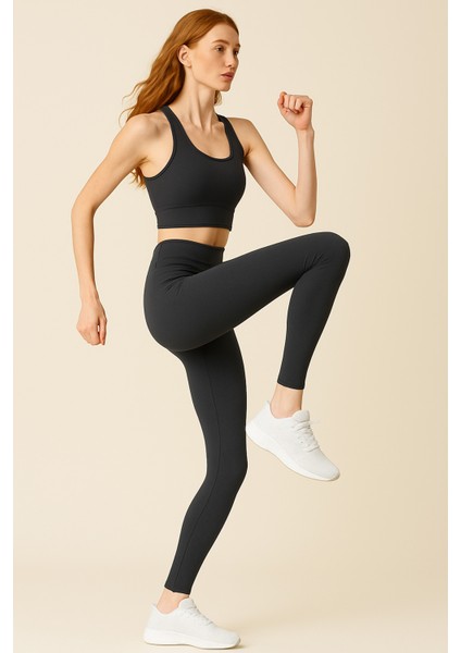 Kadın Yüksek Bel Toparlayıcı Tam Boy Spor Tayt fiyatları