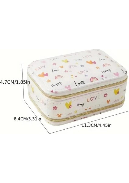 Çift Katmanlı Çok Bölmeli Suni Deri Takı Saklama Kutusu fiyatları