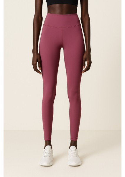 Kadın Yüksek Bel Toparlayıcı Tam Boy Spor Tayt