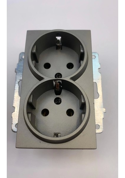 Antrasit Ikili Topraklı Piriz Çerçevesiz Grano - Priz ve Anahtar Için Uyumlu Çerçeve fiyatları