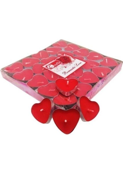 Kalpli Mum 50 Adet, Zarif ve Sıcak Atmosfer Için Mükemmel Seçenek