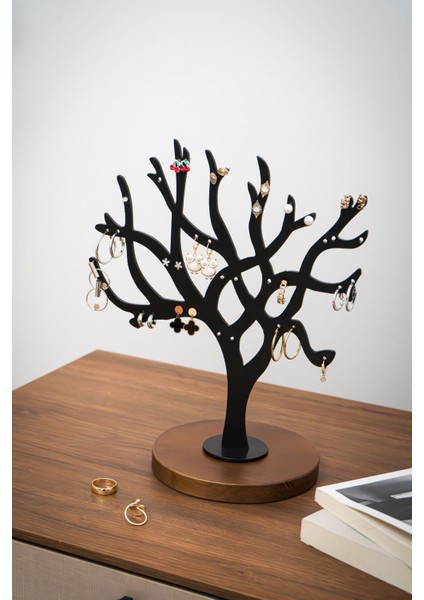 Kahverengi Küpe Organizer, Pratik ve Şık Saklama Çözümü