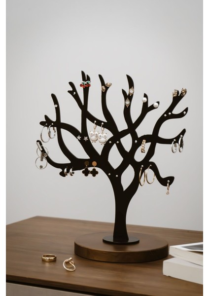 Kahverengi Küpe Organizer, Pratik ve Şık Saklama Çözümü modelleri