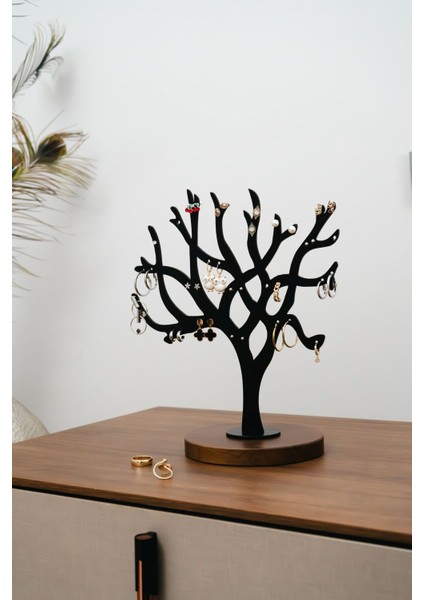 Kahverengi Küpe Organizer, Pratik ve Şık Saklama Çözümü indirimleri