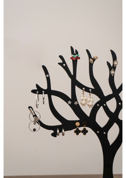 Kahverengi Küpe Organizer, Pratik ve Şık Saklama Çözümü