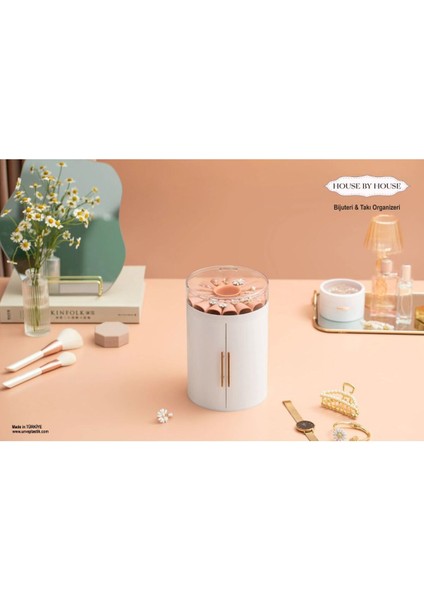 Beyaz Takı ve Bijuteri Düzenleyici Kutusu, Şık ve Pratik Saklama Çözümü fırsatları