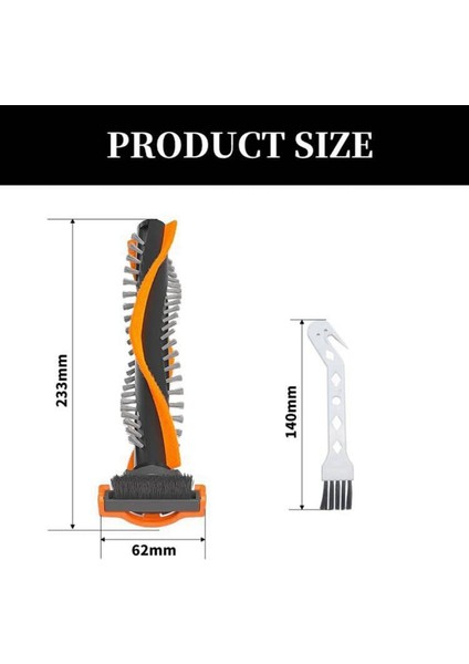 CP0667 Aksesuarları Yedek Speed Pro Max ve Fc6 Xc7/8 Serisi Için 2x Elektrikli Süpürge Fırçası (Yurt Dışından)