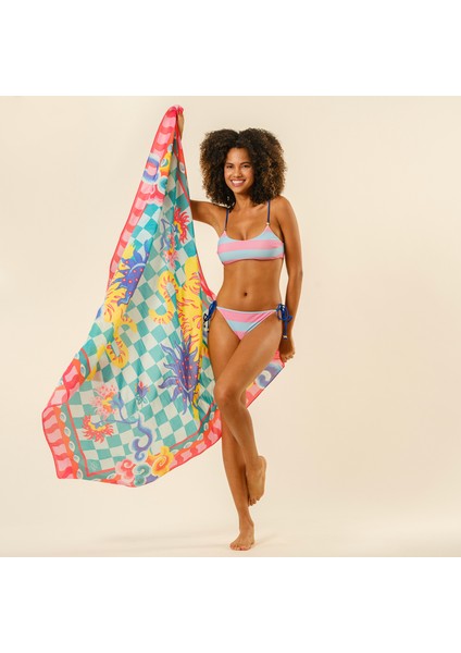 Prınkıpo Bağcıklı Bikini Altı 23x21 Cm Pembe - Mavi indirimleri