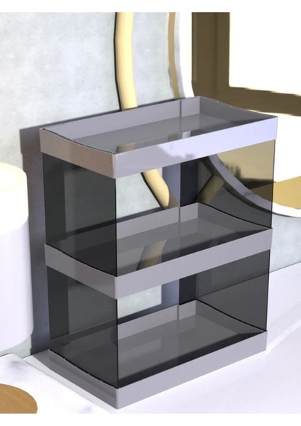 Siyah Çok Fonksiyonlu Kişisel Bakım ve Kozmetik Organizer Raf fiyatları