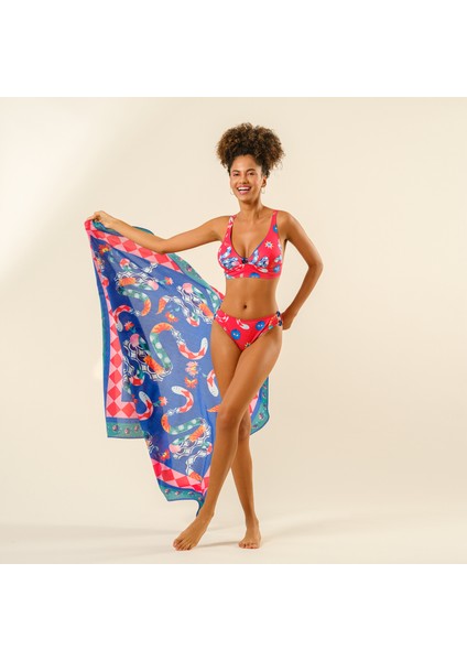 Daphne Polyester Bikini Üstü 23X21 cm Kırmızı modelleri