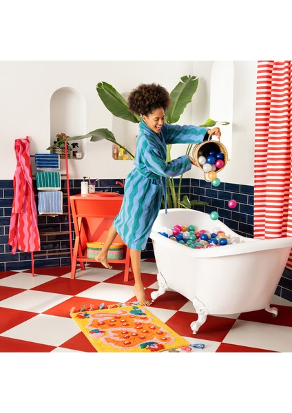 Tabea Pamuk Pamuk %100 Pamuk Bornoz - Yeşil - Mavi fiyatları