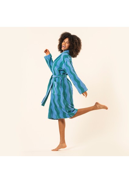 Tabea Pamuk Pamuk %100 Pamuk Bornoz - Yeşil - Mavi modelleri