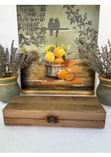 Kahverengi Ahşap Takı ve Düzenleyici Kutu, Şık ve Fonksiyonel Organizer fırsatları