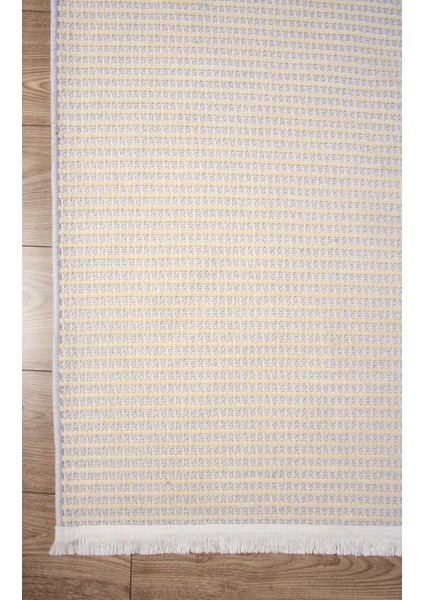 Viola Beyaz Şönil %100 Pamuk Yumuşak Kaymaz Taban Yıkanabilir Kilim Yolluk Salon Oturma Çocuk Odası Dokuma indirimleri